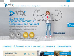 Printscreen du site web https://www.vtx.ch/fr